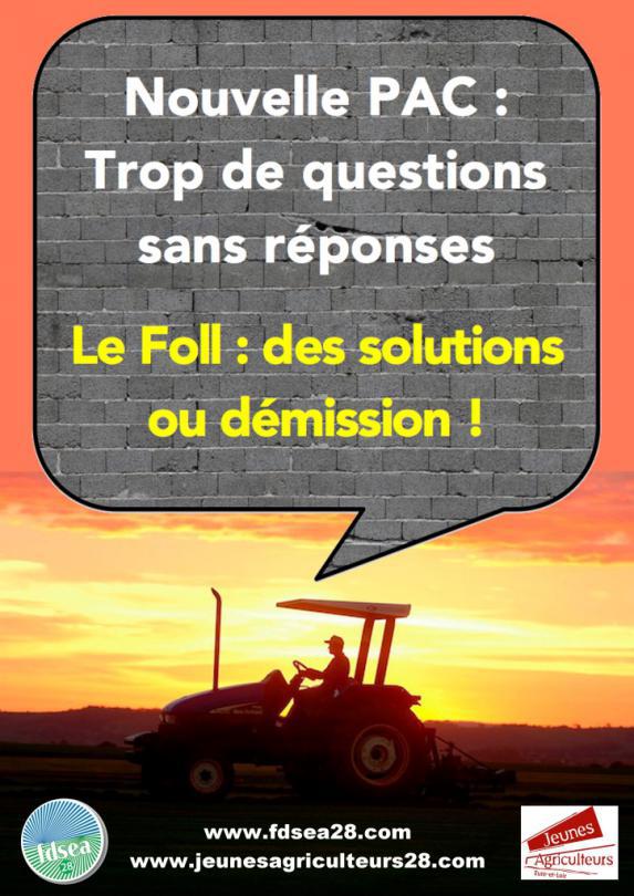Campagne d'affichage : 'Le Foll : des solutions ou démission'