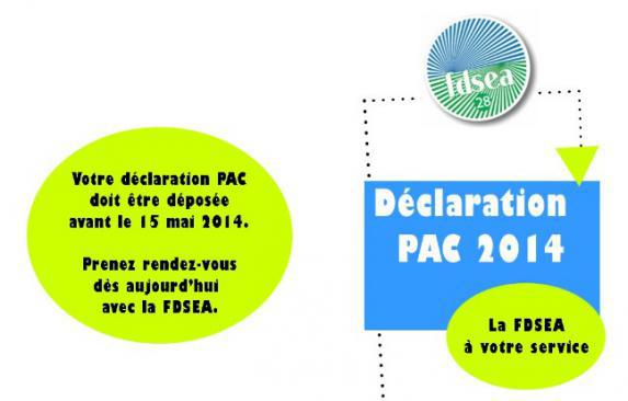 Déclarations PAC 2014 : Prenez rendez-vous avec la FDSEA