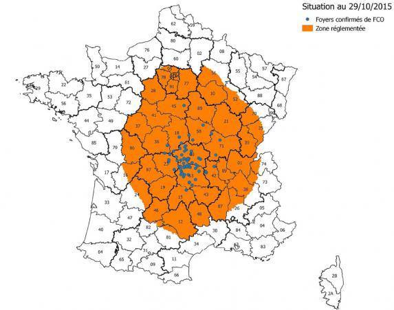 FCO : l’Eure-et-Loir passe en zone réglementée 